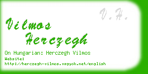 vilmos herczegh business card